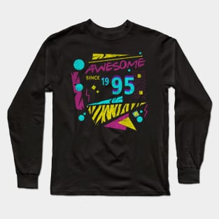 Awesome Since 1995-95’s Birthday Celebration, 41st Birthday Long Sleeve T-Shirt